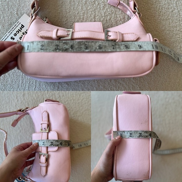 NWT Y2K Pink Baguette Shoulder Bag - Picture 11 of 16